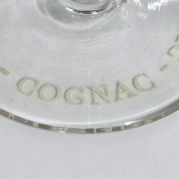 Prince Hubert De Polignac Cognac Etched Stemmed Glasses Set Of 4 VTG - Picture 2 of 8